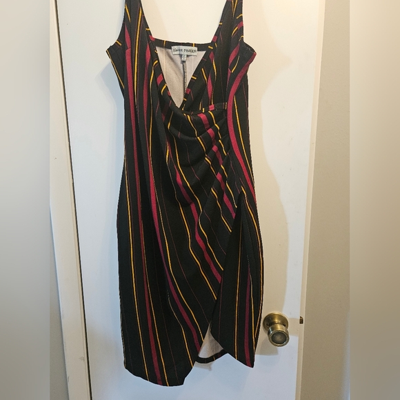 Almost Famous Dresses & Skirts - Almost Famous Multicolor Striped Asymmetrical Dress -2X